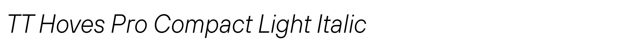 TT Hoves Pro Compact Light Italic image